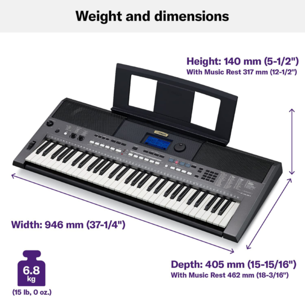 Yamaha PSR-I400 61-Key Portable Keyboard - Image 5