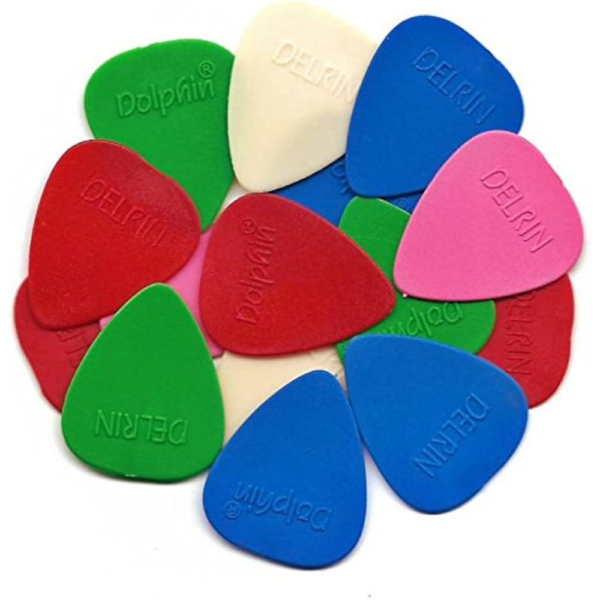 Dolphin Delrin Picks Multicolour Pack